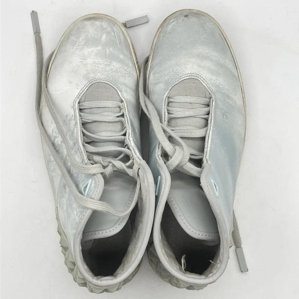 Jordan High Top Sneakers Gray‎ Geometric Heel Accents US 8